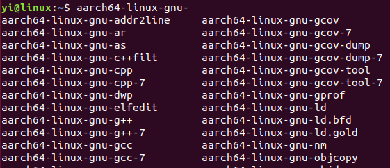 shell aarch64-linux-gnu-